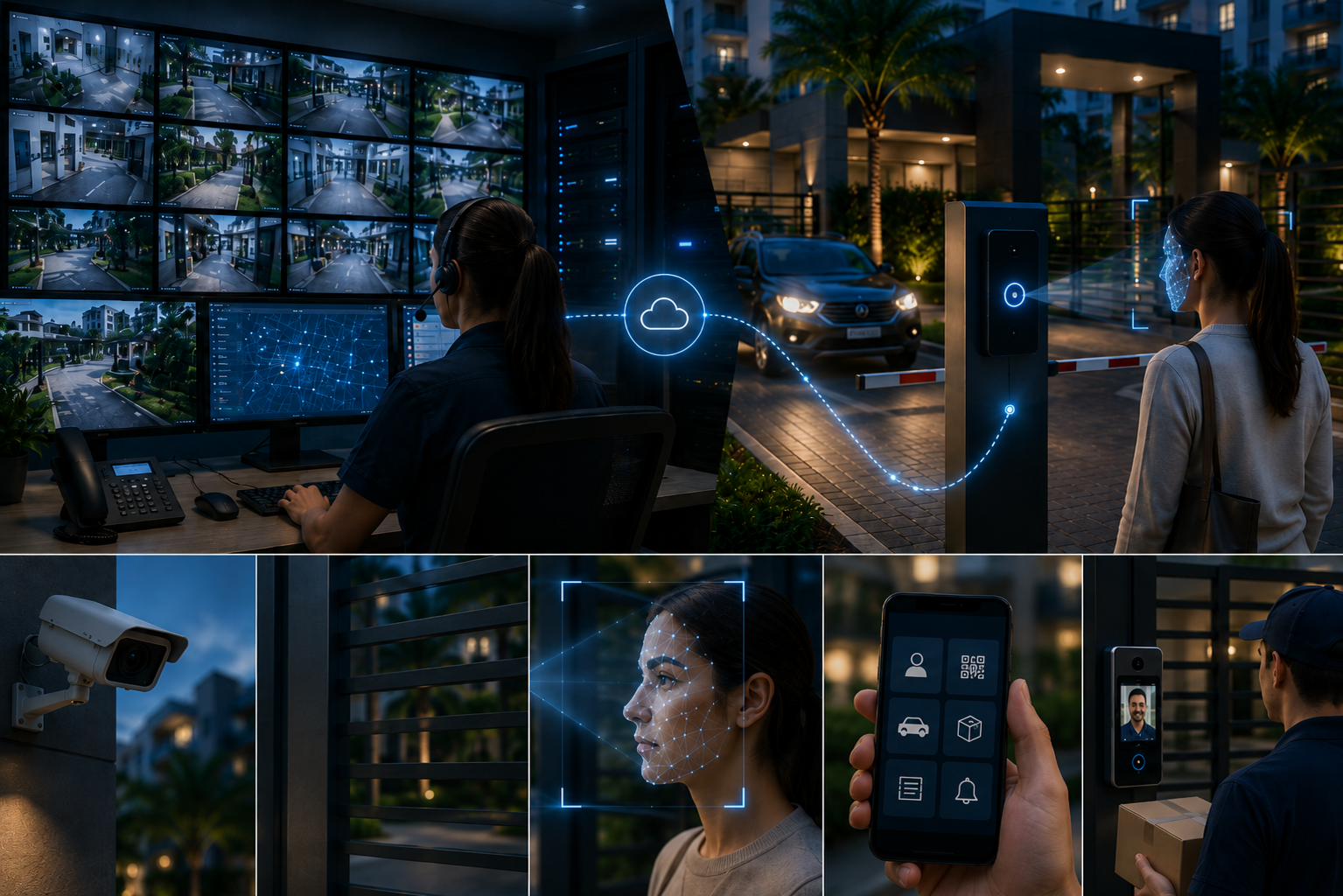 Tecnologias utilizadas na portaria virtual para controle de acesso e monitoramento remoto