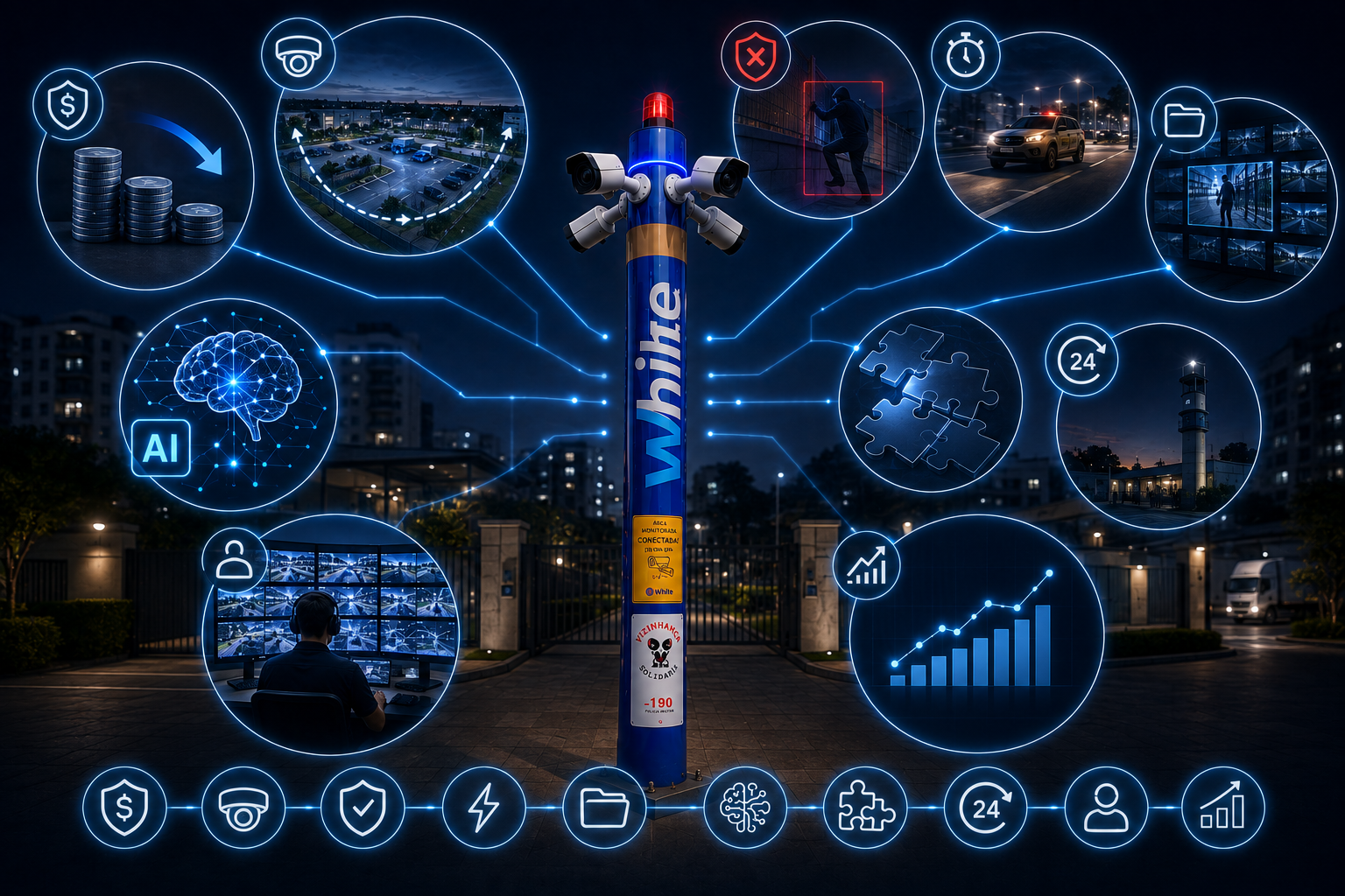 Principais benefícios de uma Torre de Vigilância com Inteligência Artificial