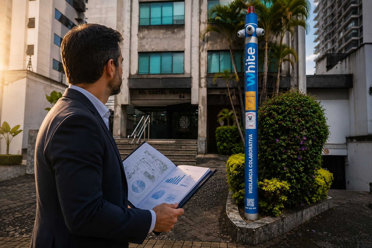 Torre de Vigilância instalada protegendo condomínio residencial